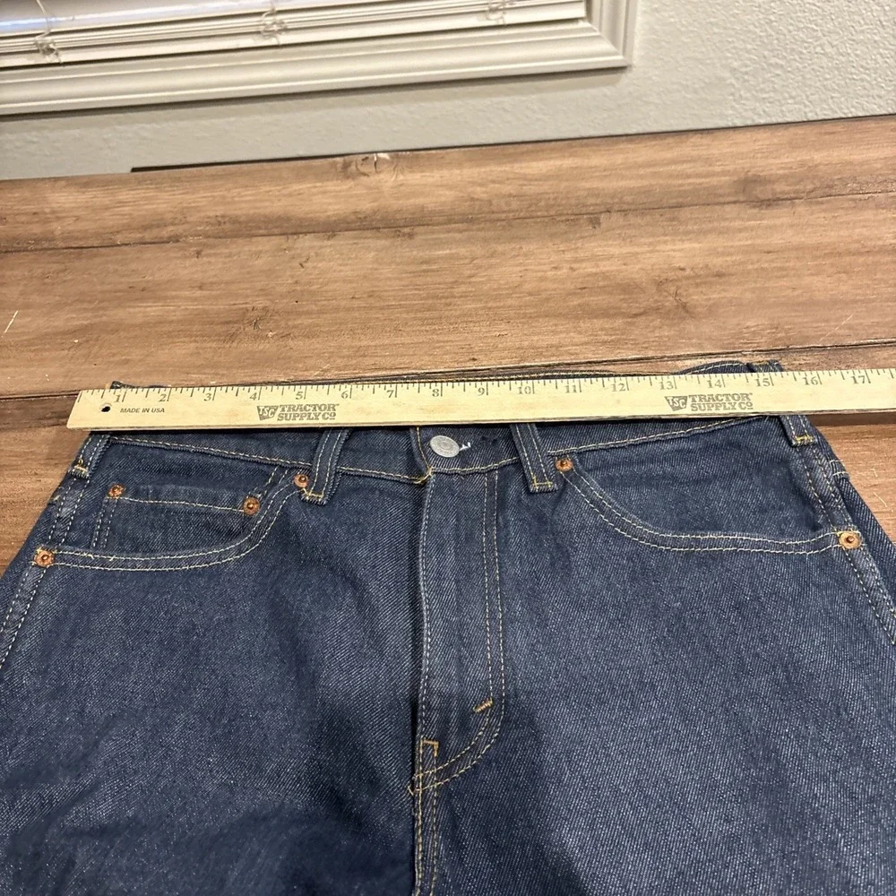 Levi's Men's Western Fit Straight Leg Jeans 100% Cotton Dark Blue 30x32